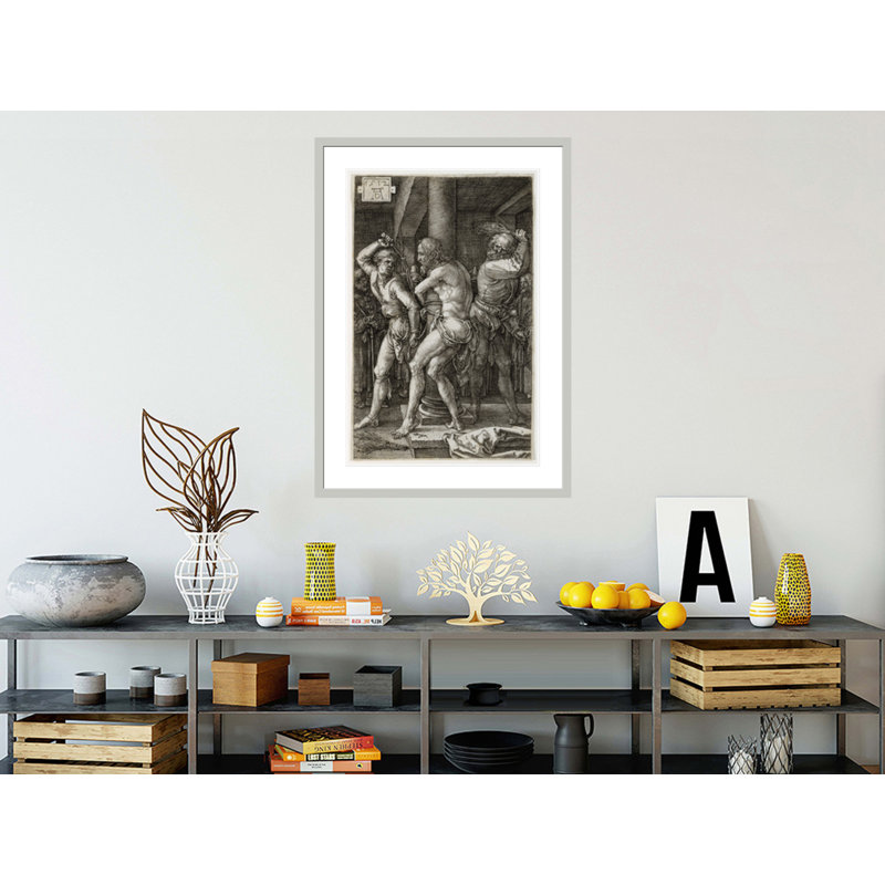 «The Flagellation» par Albrecht Dürer, impression giclée sur cadre, H 41,5 po x l 29,49 po