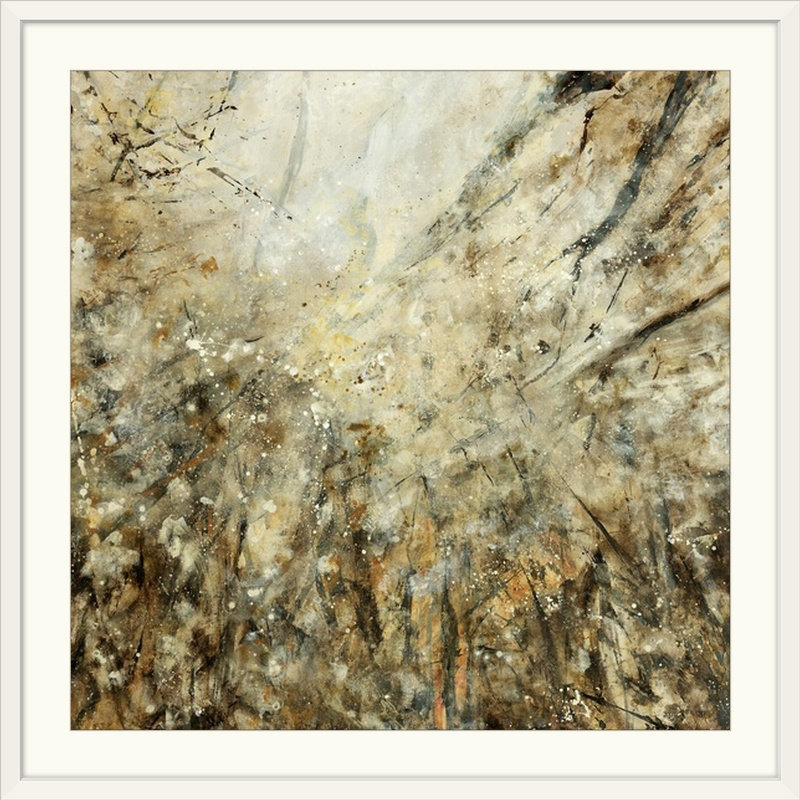 «sine branches by jodi maas,, reproduction d’art, 28" H x 28" lx 1" p, Encadré Blanc