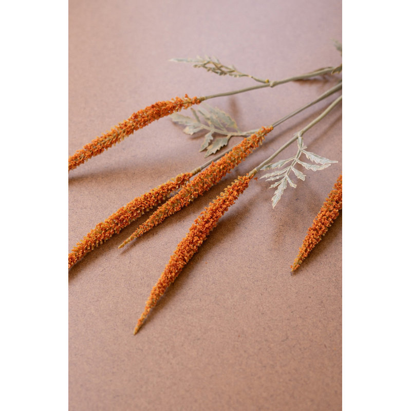  Artificial Wheat Flower Spray 32"L – Autumn Orange, Set of 6
