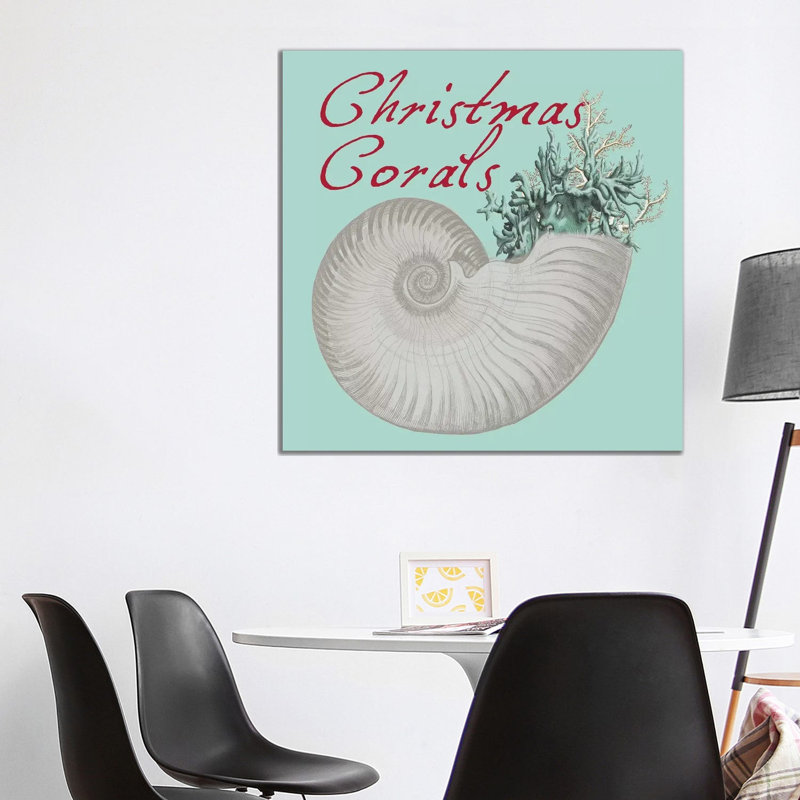 Christmas Corals by Sheldon Lewis - Wrapped Canvas Print, 93.98 cm H x 93.98 cm W x 1.91 cm D