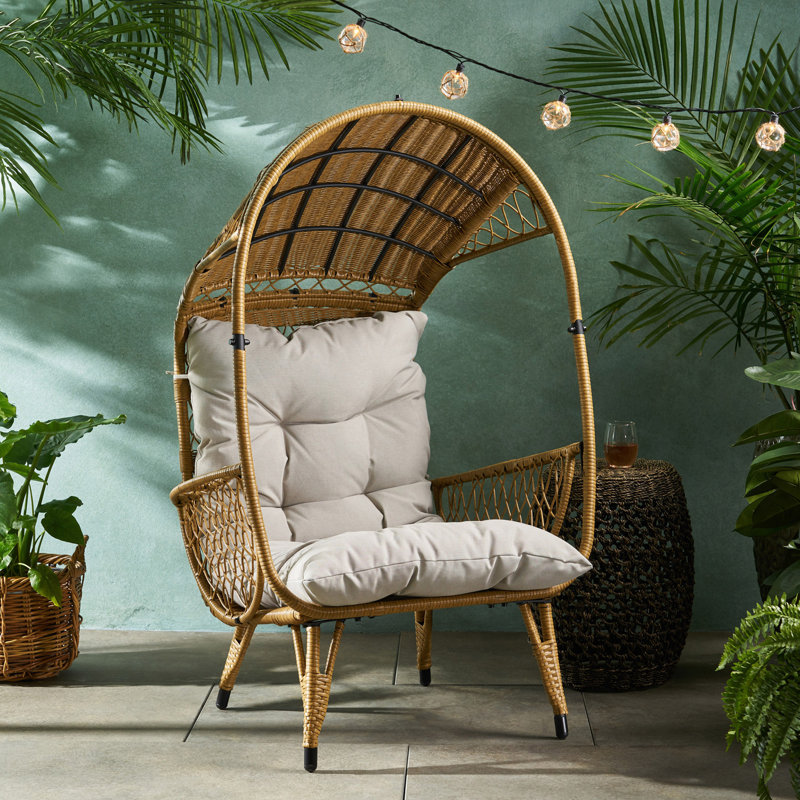 PANIER DEBOUT, Coussin beige / structure naturelle