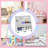 2-in-1 Mobile Storage Shelf - MDF Bookcase with Deep Pockets & Rolling Bins, Multi-Scene Organizer