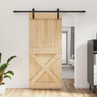 Porte coulissante avec quincaillerie Vidaxl