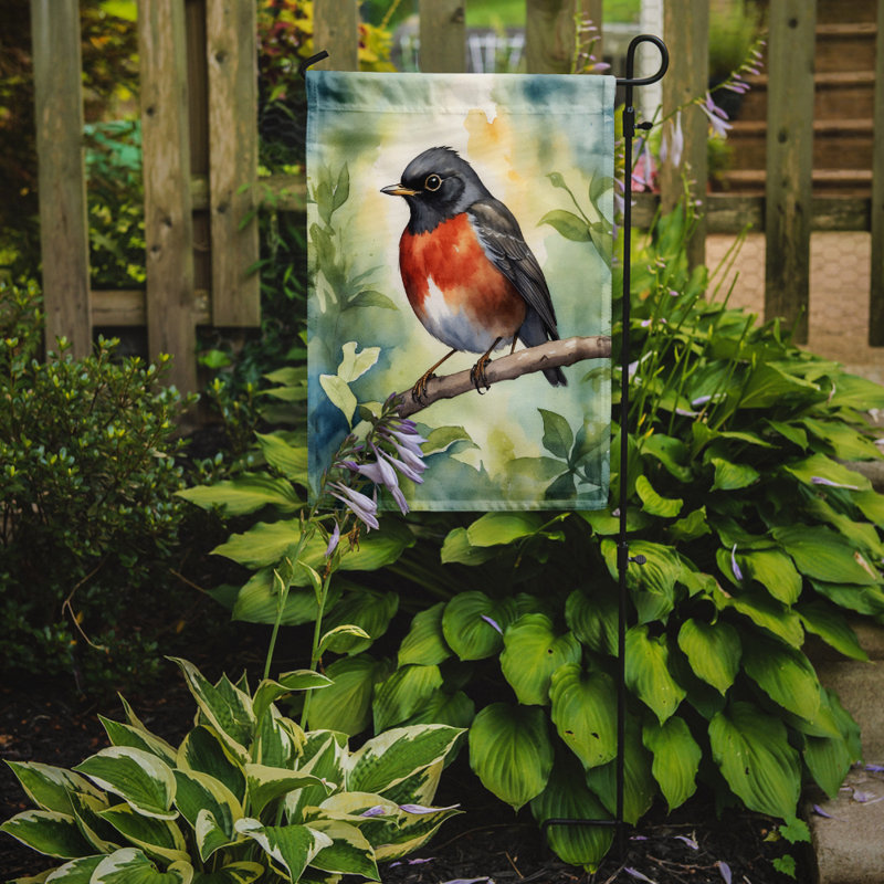 Drapeau de jardin, Merle d'Amérique du Wisconsin