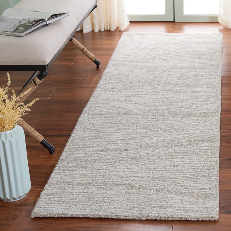 Abstract Wool Hand Tufted Area Rug, Runner 69 x 244 cm