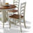 Wisser Oak and Rubbed Off-White 5-Piece Dining Set