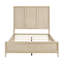 Mobilier de chambre à coucher contemporain à panneau brun clair-1753658456
