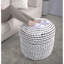 Pouf à eau géométrique blanc d'intérieur - capacité intérieure de 250 lb-1741904857