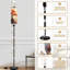 Grand lampadaire moderne avec télécommande à DEL à intensité variable, abat-jour réglable, érable japonais pour le salon, la chambre et le bureau