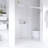 56 In. -60 In. W × 76  In. H Frameless Single Sliding Shower Door With 1/4"Clear  Tempered Glass In Brushed Nickel |  Explosion Proof Film | Square Tube Track | Stainless Steel Handle-121159270