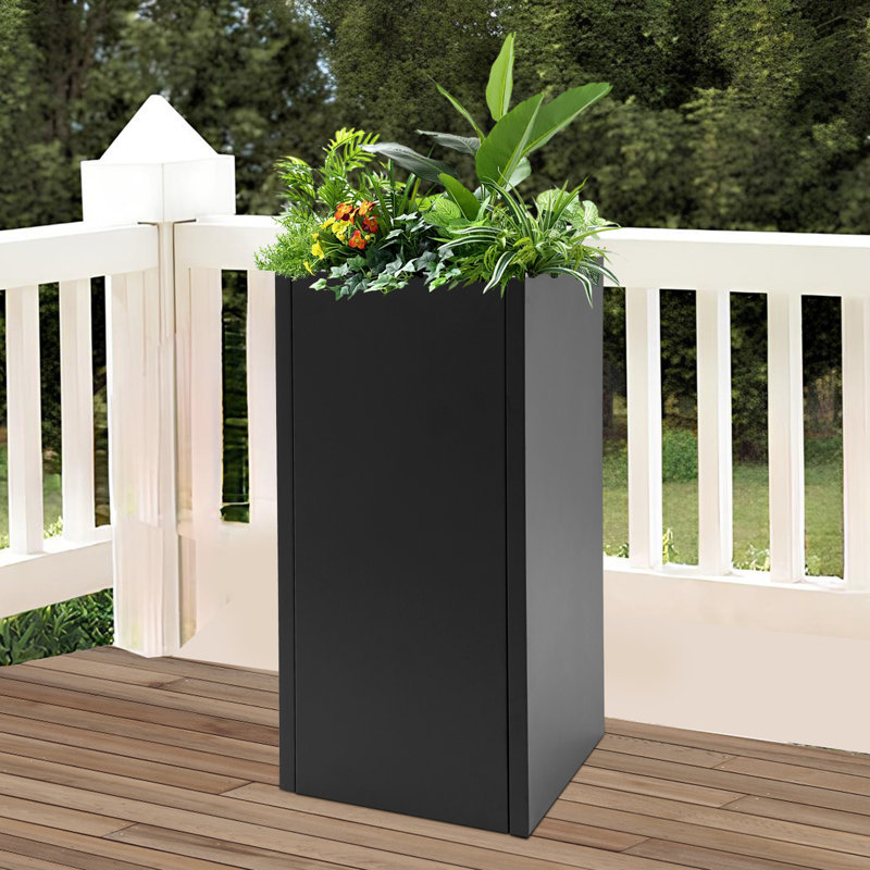 Metal Planter Box, Black