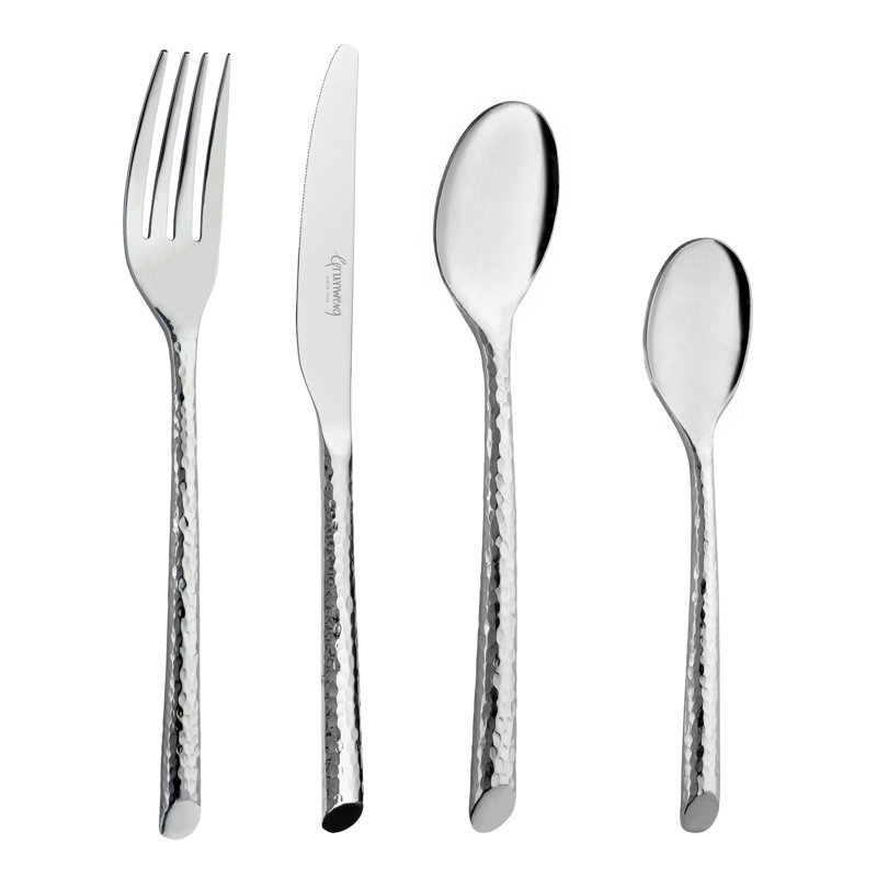 Grunwerg Tango 24 Piece Cutlery Set for 6 People, 18/10 Stainless Steel