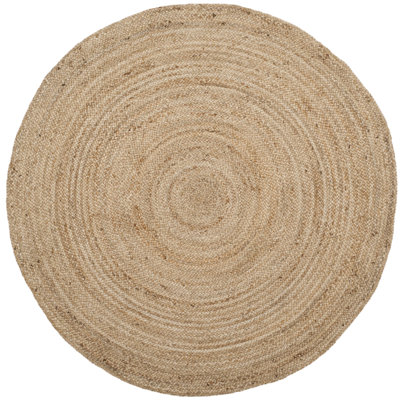 Alexina Hand-Woven Natural Jute Solid Color Area Rug