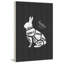 « lapin formation », reproduction d’art sur bois blanc-20837025