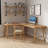 Solid Wood L-shaped Desk-2041207343