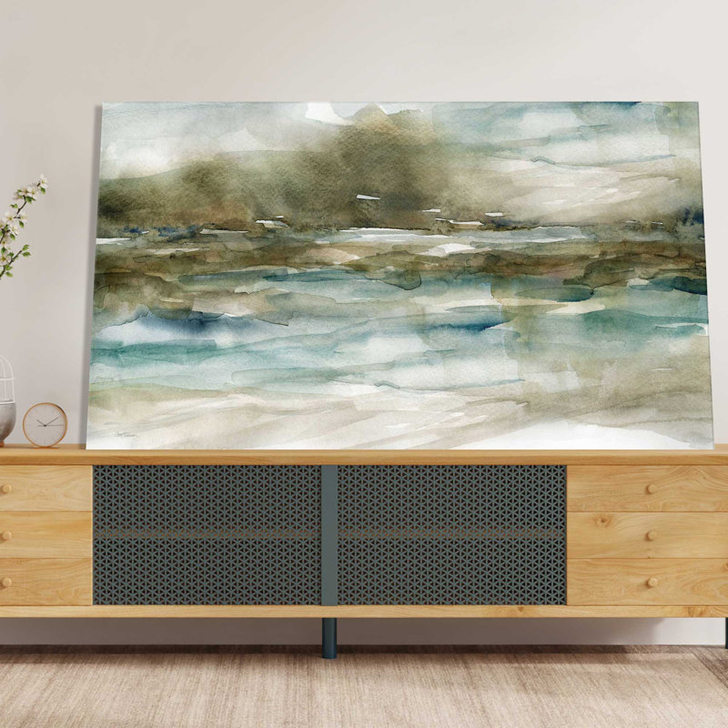 Riverbank - Peinture, L 30 po x H 18 po, Toile tendue