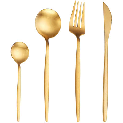 Everly Quinn Juleisy Stainless Steel Flatware Set - Service for 6
