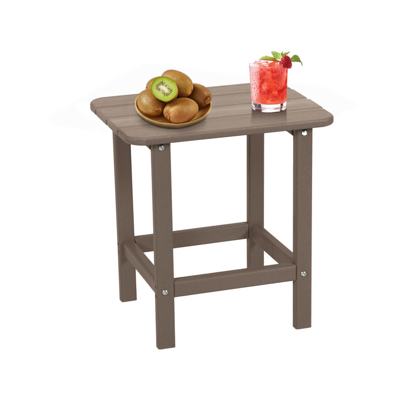 Table de bout rectangulaire Adirondack Analissa, Brun, Brun