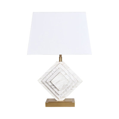 Nero 22'' White/Gold Table Lamp