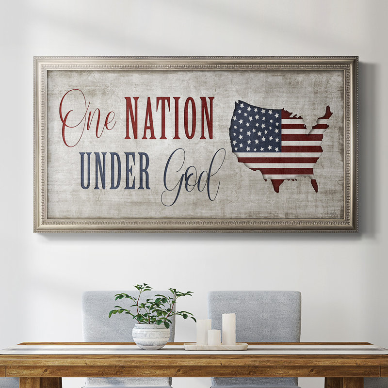 «Audrianne One Nation Under God», reproduction d'art sur toile, H 25 po x l 45 po x P 2,5 po
