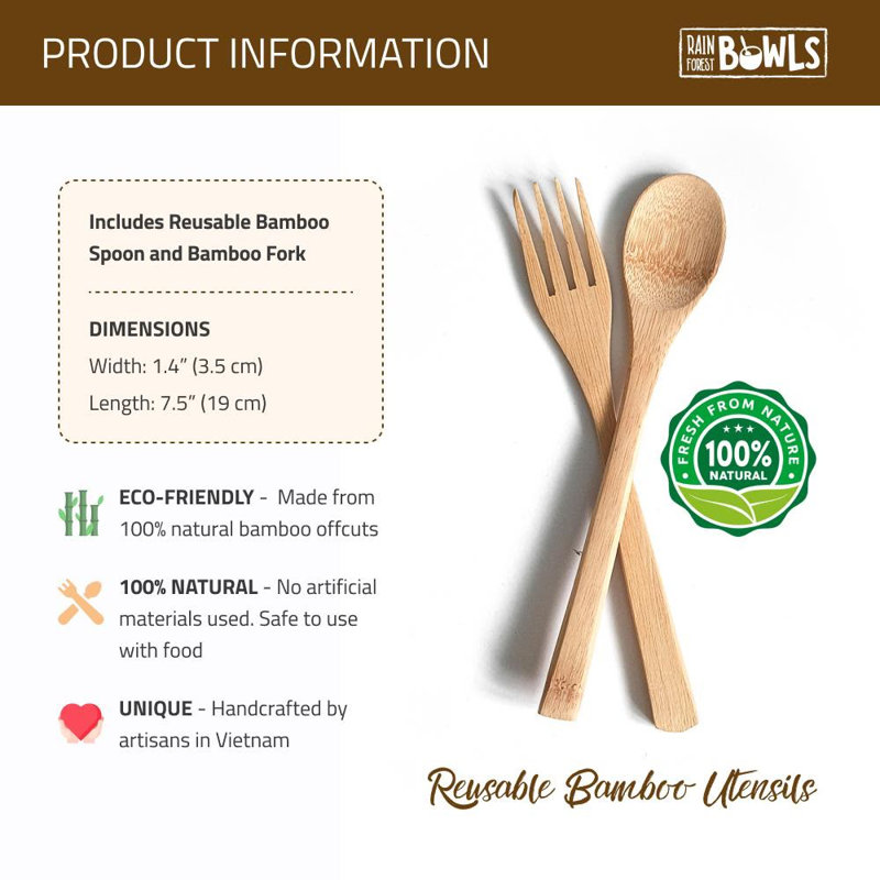 Rainforest Bowls Flatware Set - Service for 4