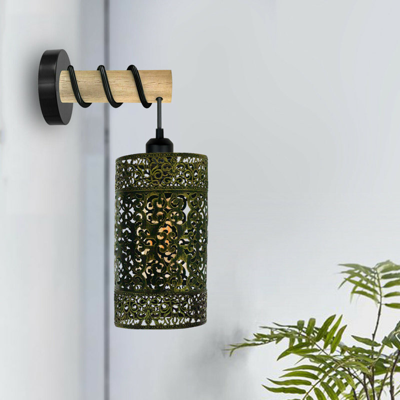 Kirzia Armed Sconce, Brushed Brass, No