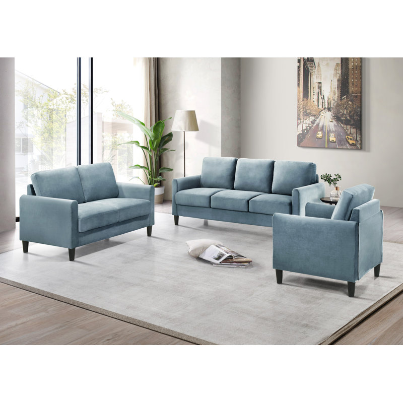 Velvet Armchair, Blue Velvet