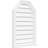 Octagonal Top Surface Mount Functional Brickmould Sill Frame PVC Gable Vent-43320199