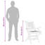 Chaise de terrasse pliante en teck Stephfan