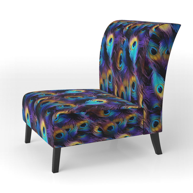 Fauteuil de chambre bleu et bleu prune