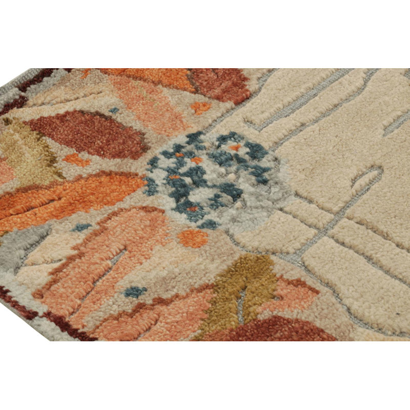 Art Deco Handmade Kilim Wool Geometric Area Rug, Rectangle 9' x 12'