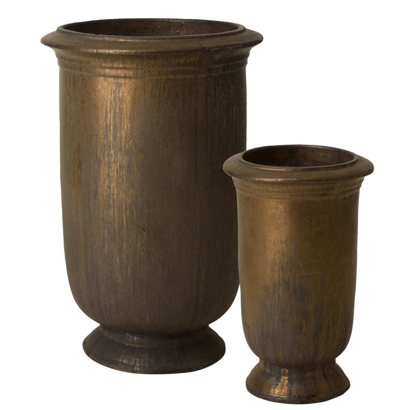 Krieger Handmade Ceramic Planter, Semimatte Glaze, 22.5"H x 13.5"W x 13.5"D