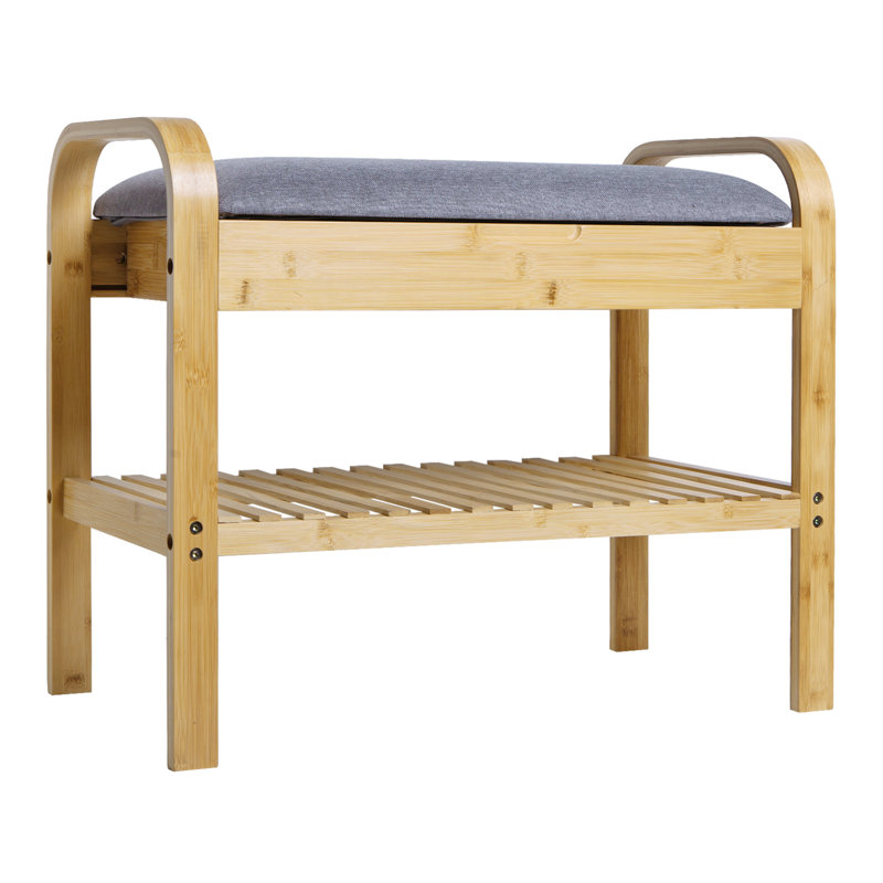 Janiyaa Polyester Blend Upholstered Storage Bench