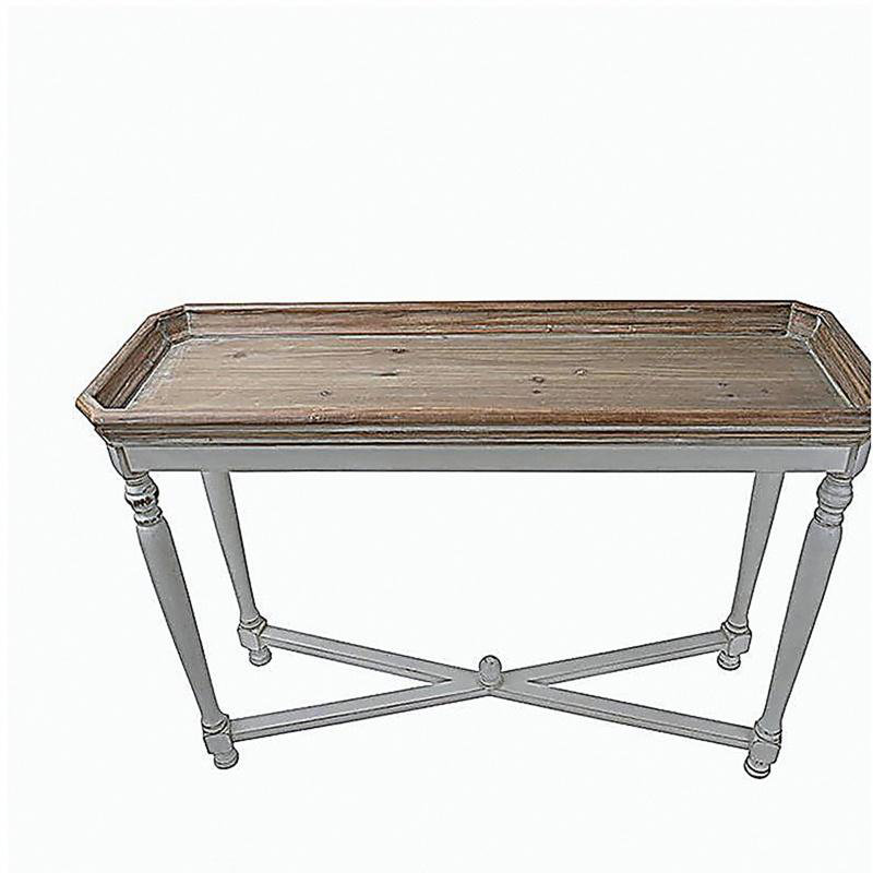 42 po x 14 po x 30 po, version étroite avec table Alcott, console et table de bar