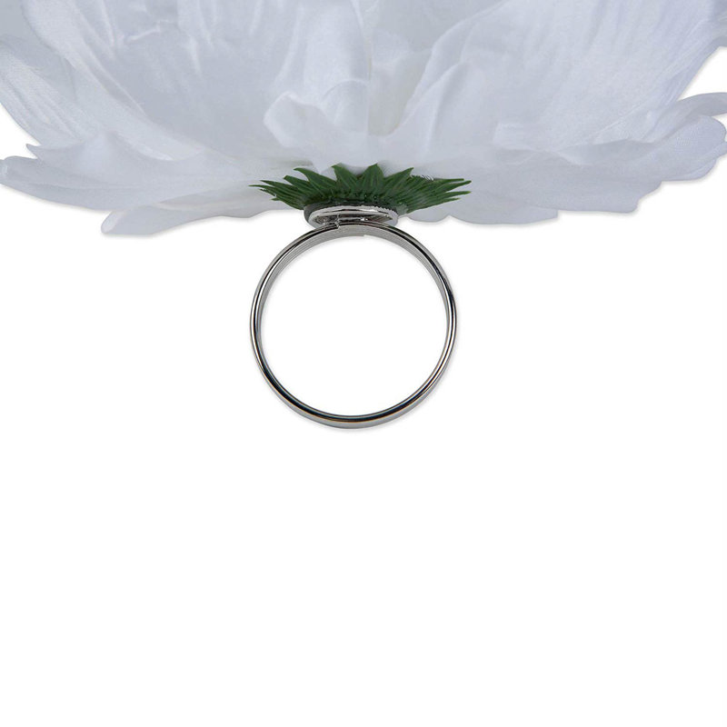 Rond de serviette Jacque, Pivoine blanche