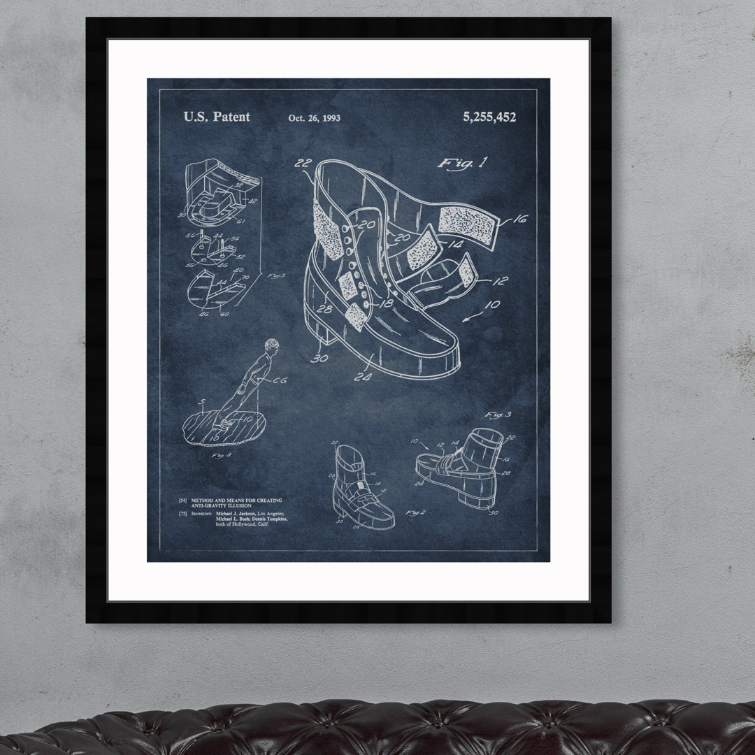 'Michael Jackson Moonwalk 1993' Framed Graphic Art