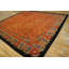Antique Art Deco Room Size Wool Black Salmon Chinese Rug