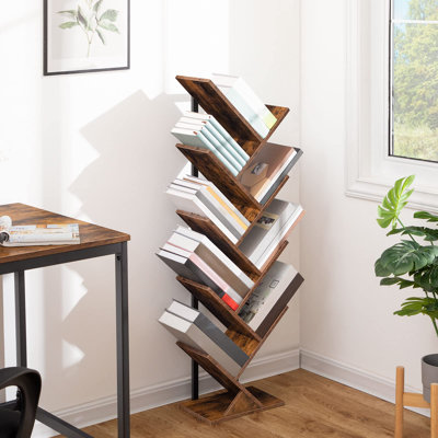 116Cm H x 34Cm W Geometric Bookcase