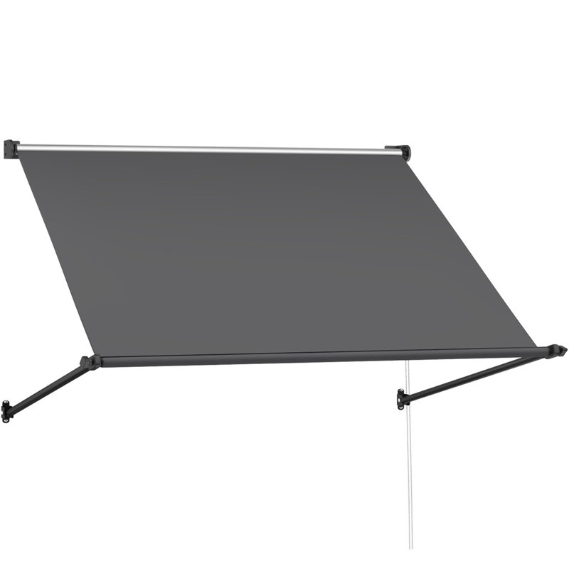 Manual Outdoor Awnings For Door Entrance, 80" H x 65" W x 57" D