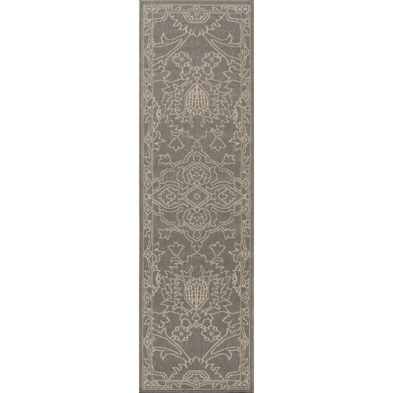 Craine Floral Indoor / Outdoor Rug, Runner 2'3" x 7'6"