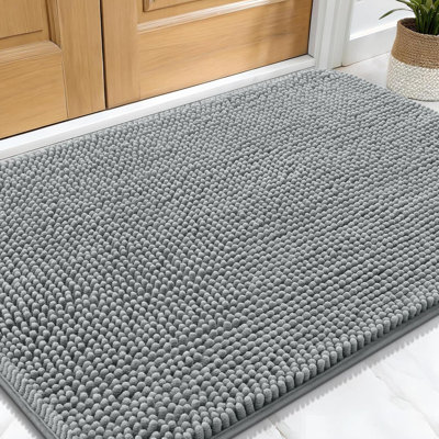Dog Door Mat For Muddy Paws , Absorbs Moisture And Dirt, Absorbent Non-Slip Washable Doormat, Quick Dry Chenille Mud Mat For Dogs, Entry Indoor Entryway Carpet For Inside Floor