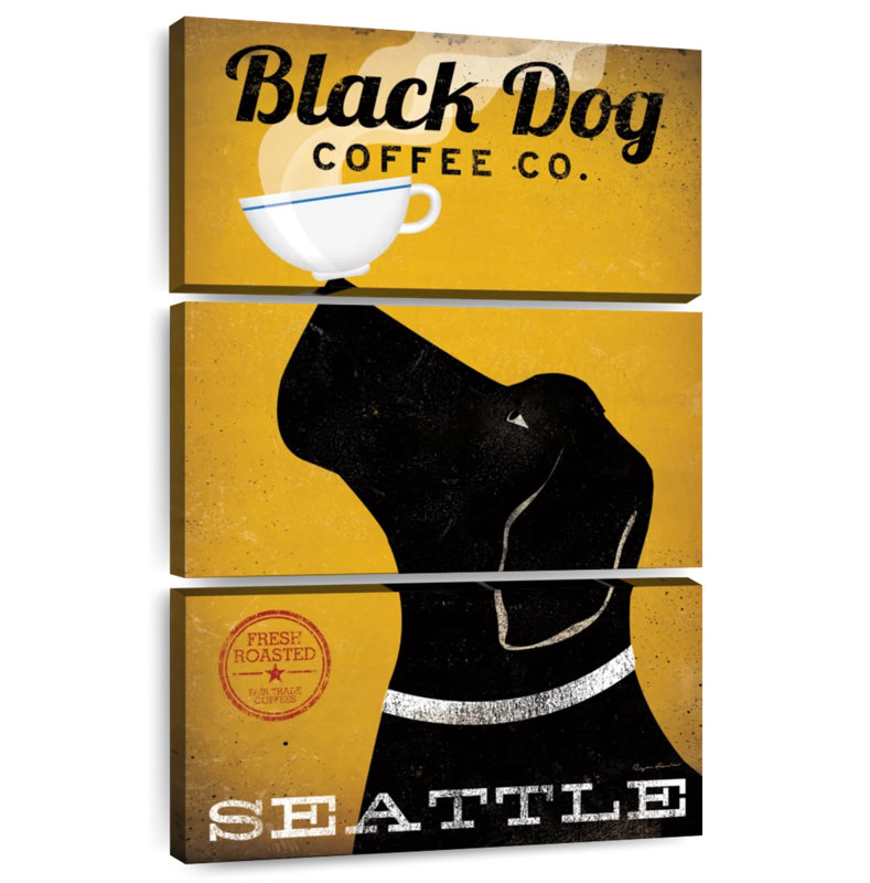 Brampt Black Dog Coffee Co Seattle, 32" H x 20" W