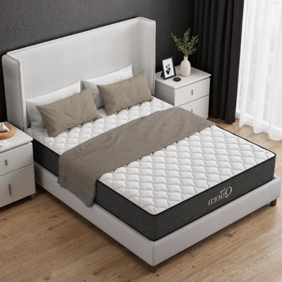 Matelas hybride gel rafraîchissant 10/12 pouces - support orthopédique, compatible avec base réglable, transfert de mouvement faible, résistant à l'eau, certifié CertiPUR-US pour lit simple / simple TG / double / grand / très grand