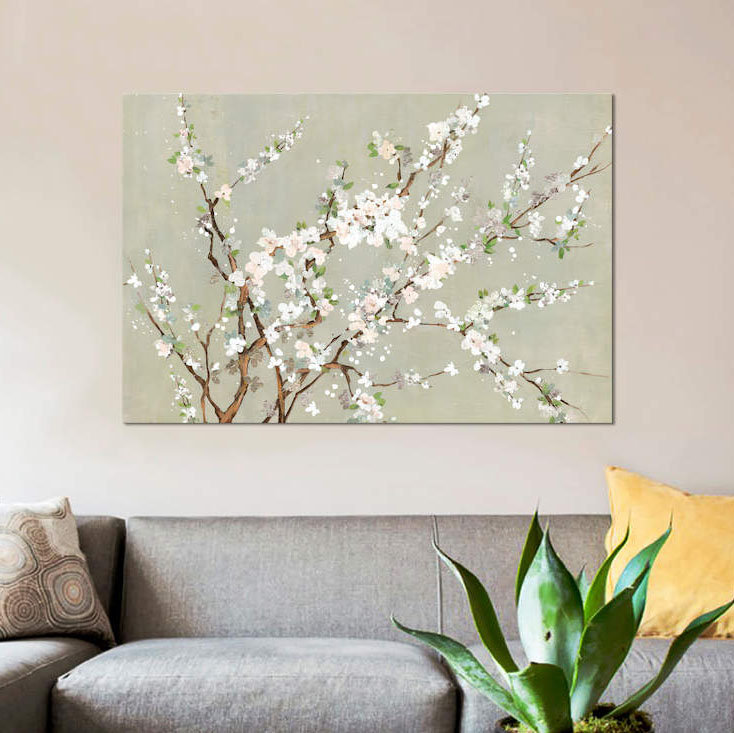 «Geisha», reproduction sur toile, H 40 po x l 60 po x P 1,5 po, Pas de tapis, Toile tendue