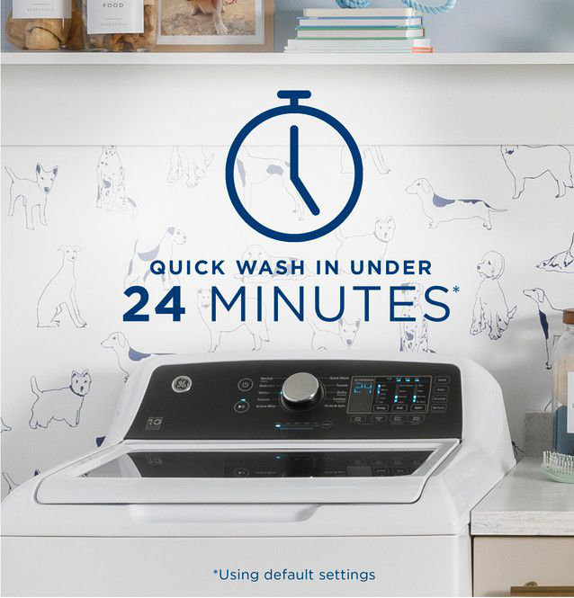 GE Appliances 4.5 Cu. Ft. Top Load Washer in White