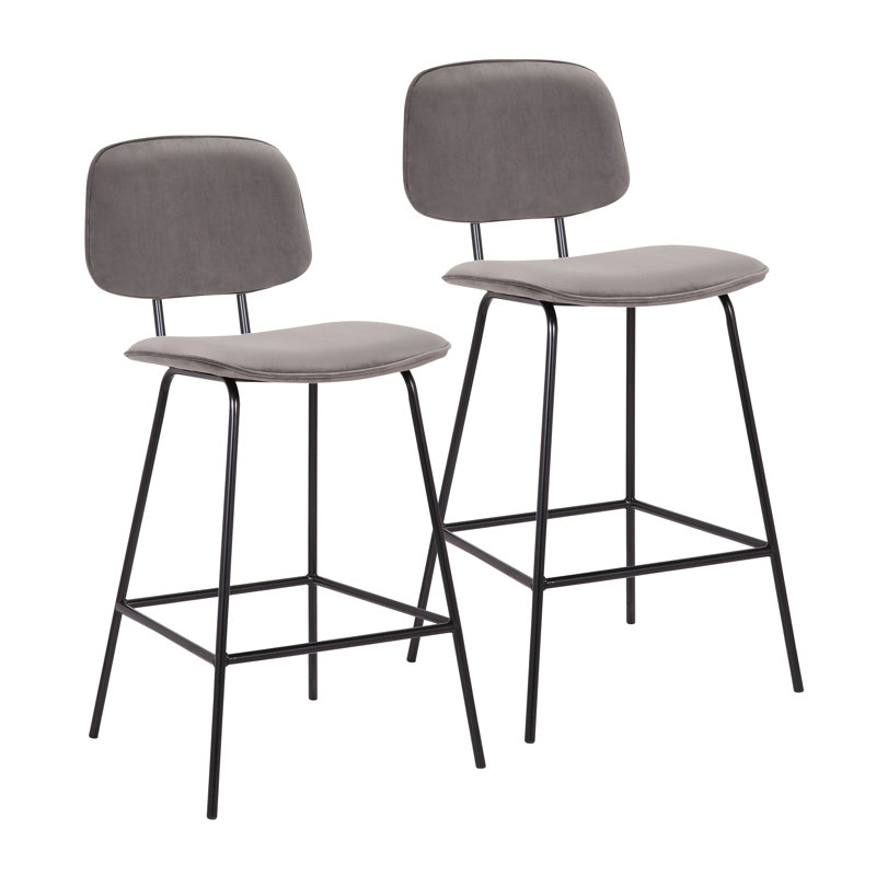 Aquebogue 25.59" Bar Stool, Gray