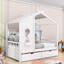Wood Daybed with 2 Drawers and Shelves-479944002-479944001