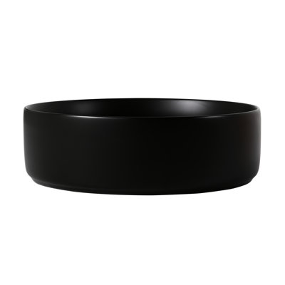 Ceramic Art Sink - , 4.77 In. Height, Low Accumulation Wash Basin Accumulation, 7.1 Package Matte Black