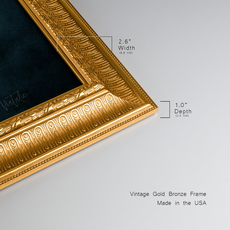 Toile encadrée de qualité supérieure carte marine marine prête à accrocher, H 25 po x l 45 po x P 1 po