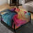 Multicolore Poupart Playful Matrix - Grand repose-pieds carré Pop Art